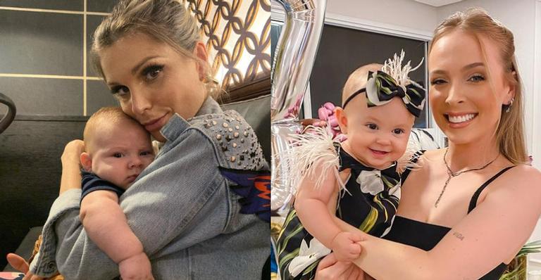 Flávia Viana e Tata Estaniecki fazem encontro inusitado ao lado de seus filhos: ”Que delícia!”