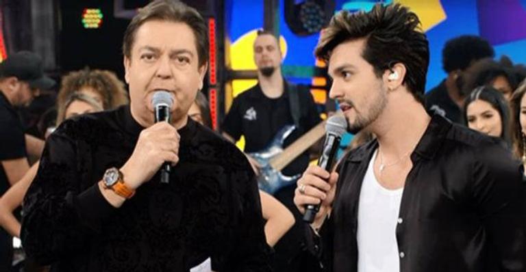 Luan Santana homenageia Faustão: ”Que este último ano de Domingão seja mais que especial”