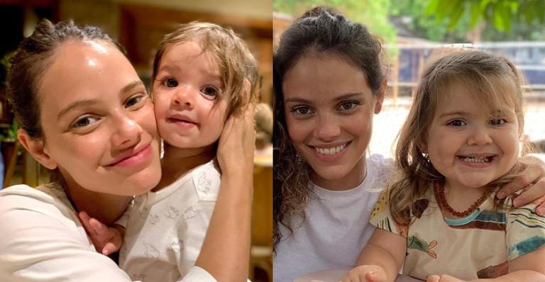 Laura Neiva faz clique encantador da filha brincando com sua irmã