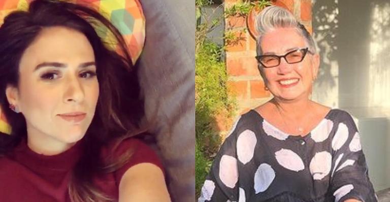 Mãe de Tata Werneck resgata registro com a humorista: ”Nós duas”