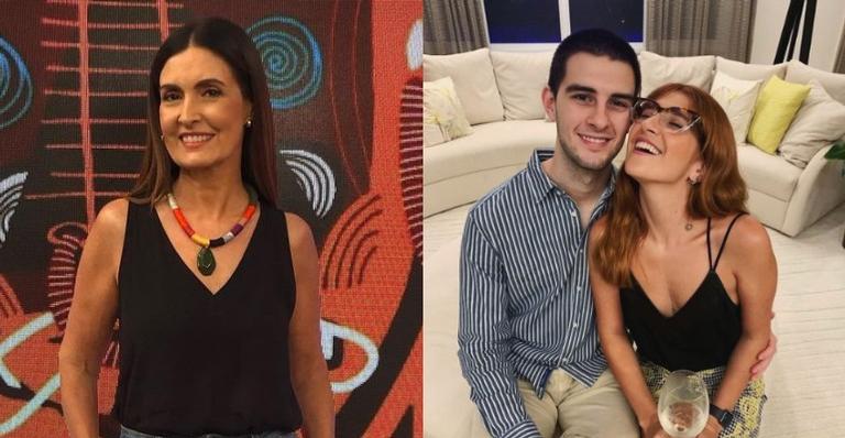 Fátima Bernardes relembra momento especial ao lado do filho e da nora