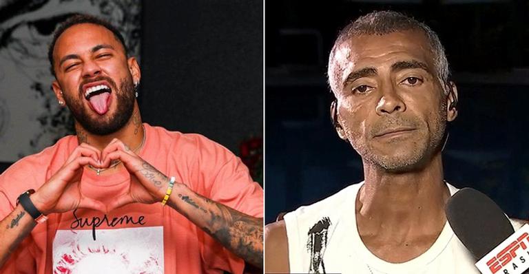 Neymar Jr. parabeniza Romário na web: ”Rei!”