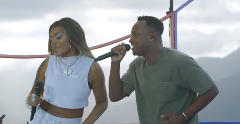 Thiaguinho anuncia lançamento de videoclipe com Ludmilla e se declara: ”Amo você demais”