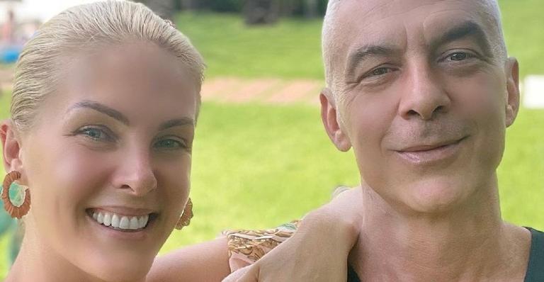 Ana Hickmann posa ao lado do marido e se declara: ”Você tem tanta força”