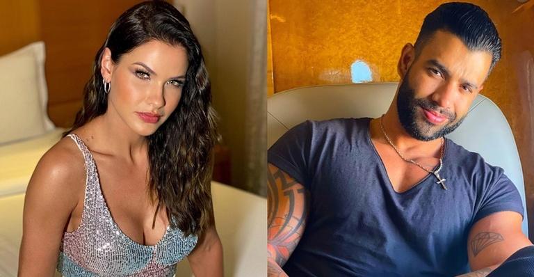 Durante viagem, Andressa Suita chama Gusttavo Lima de apelido carinhoso