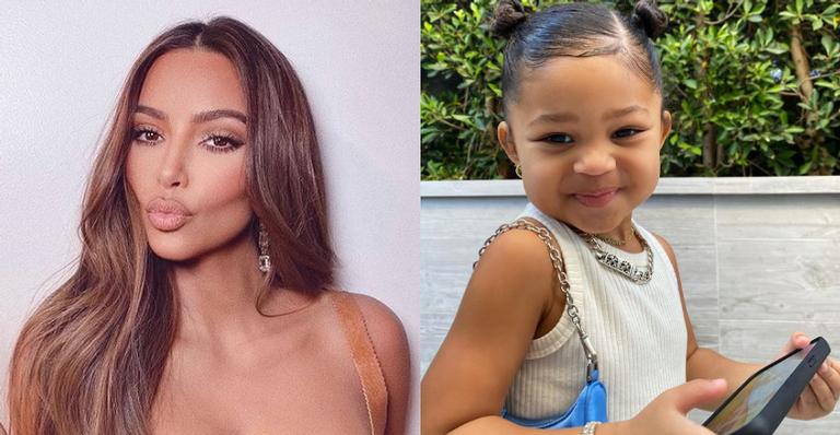 Kim Kardashian escreve linda homenagem no aniversário da sobrinha, Stormi: ”Anjinha!”