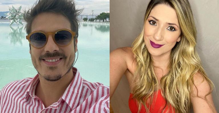 Fábio Porchat e Dani Calabresa se divertem nos bastidores de gravação