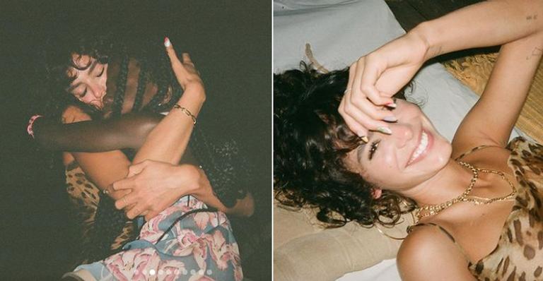 Bruna Marquezine compartilha novos cliques em Noronha na companhia de Titi e Bless