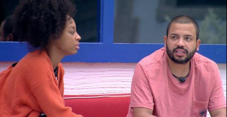 BBB21: Projota revela para Lumena que está se assustando com um brother