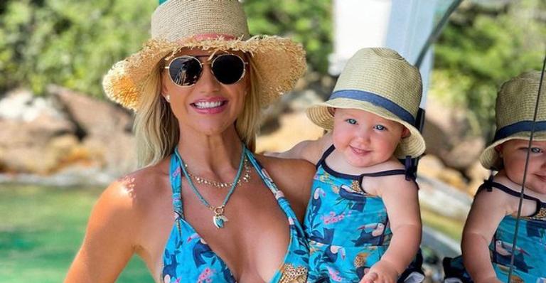 Ana Paula Siebert explode o fofurômetro com novo clique de sua filha, Vicky: ”Bebê peixinho”