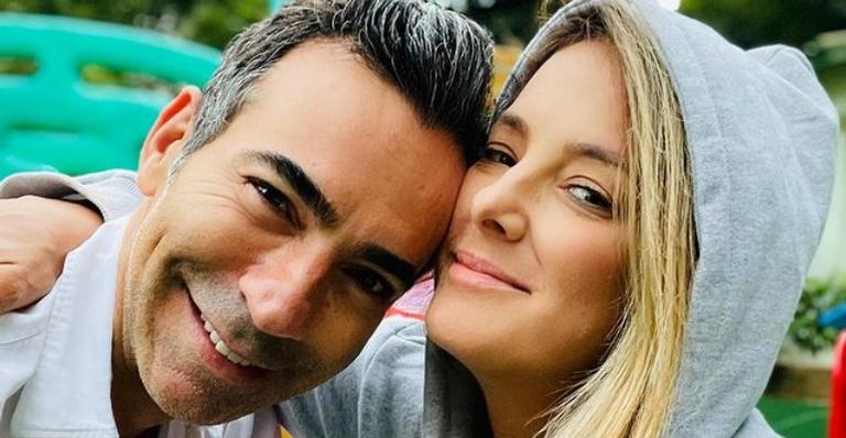 Ticiane Pinheiro posa com Cesar Tralli e faz declaração: ”Com você a vida fica muito mais bonita”