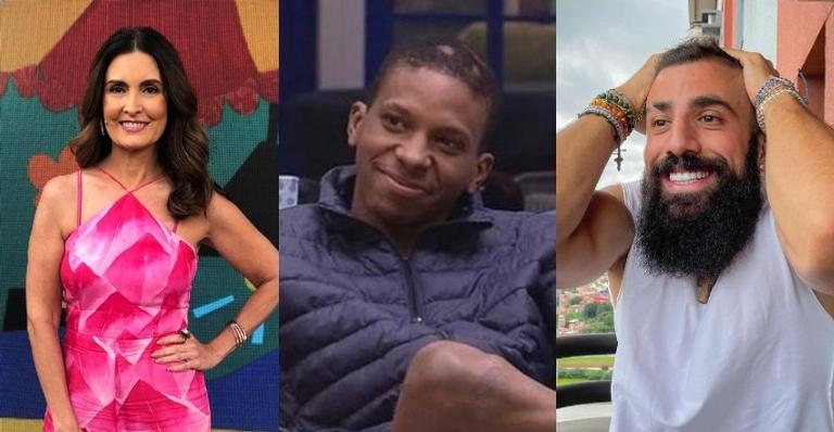 Nas redes sociais, Fátima Bernardes fala sobre Encontro com Lucas Penteado e Kaysar Dadour