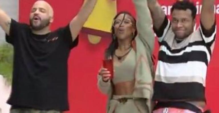 BBB21: Nego Di, Projota e Karol Conká celebram o título de vilões do jogo: ”Dancem marionetes”