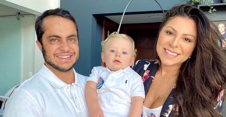 Andressa Ferreira combina look com o marido, Thammy Miranda, e o filho, Bento: ”Quanto amor!”