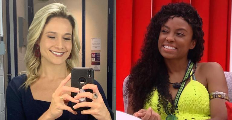 Fernanda Gentil corre na praia e ironiza fala de Lumena, do BBB21: ”Dia fenotipicamente lindo”