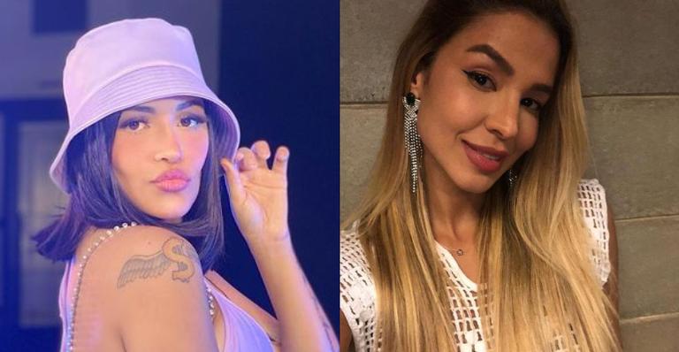 Flay posa ao lado de Keline durante festa e celebra: ”Parceirinha que o BBB uniu”