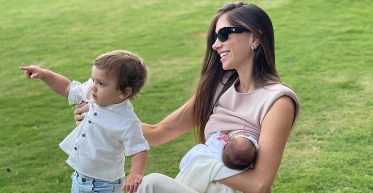 Romana Novais encanta ao mostrar momento especial ao lado dos filhos, Ravi e Raika