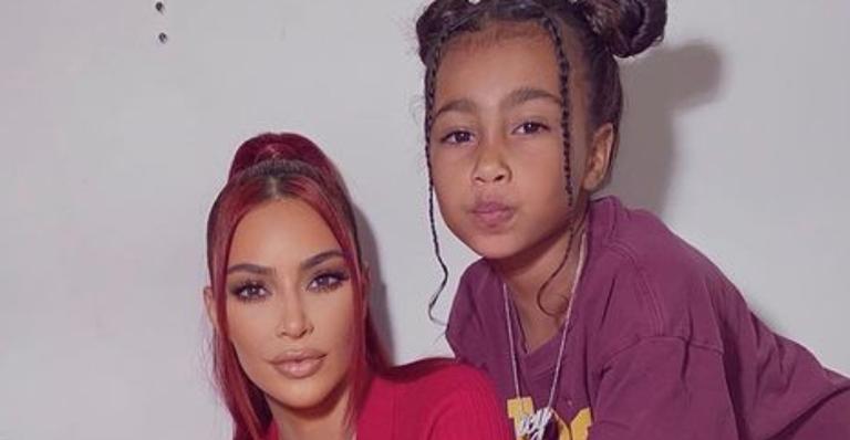 Kim Kardashian se derrete pela filha mais velha, North West: ”Minha menininha doce”