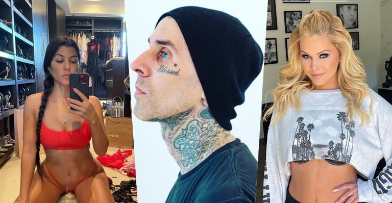 Ex-esposa de Travis Barker, novo namorado de Kourtney, alfineta Kardashians: ”Ele baixou o nível”