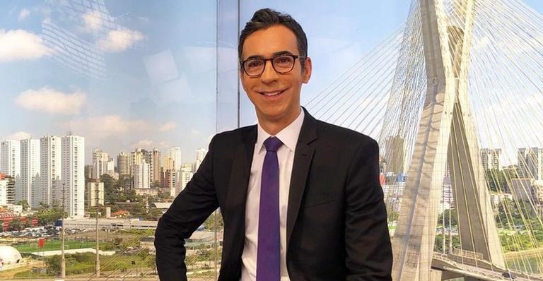 Cesar Tralli parabeniza Ana Maria Braga por retorno aos estúdios em São Paulo