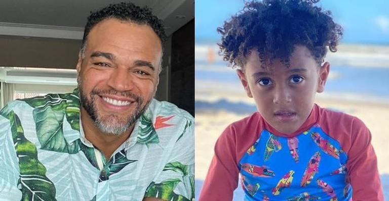 Denilson comemora aniversário de seis anos do filho, Davi: ”Meu parceirinho”