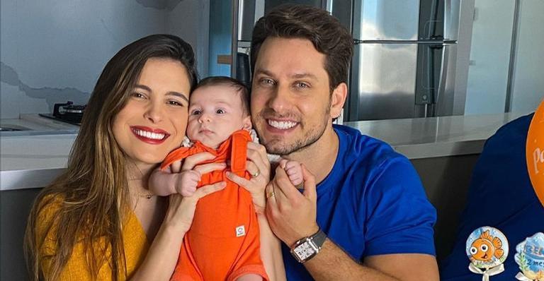 Elieser Ambrosio mostra o tema da festa de 5 meses do filho, Bento, e encanta