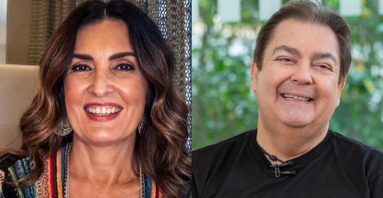 Fátima Bernardes posta clique antigo ao lado de Faustão e se derrete: ”Amigo querido”