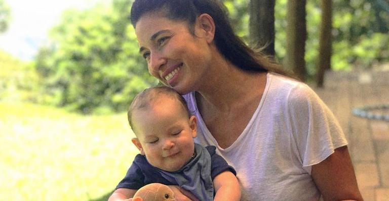 Giselle Itié relembra parto do filho, Pedro Luna: ”Foi a experiência mais louca que tive”