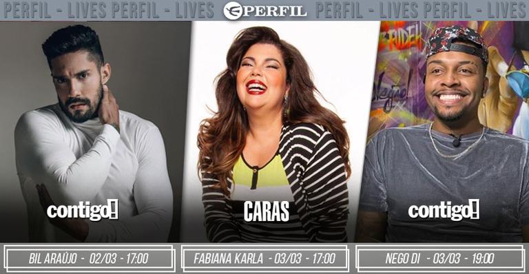 De Bil Araújo a Nego Di. Agenda de lives exclusivas da Editora Perfil