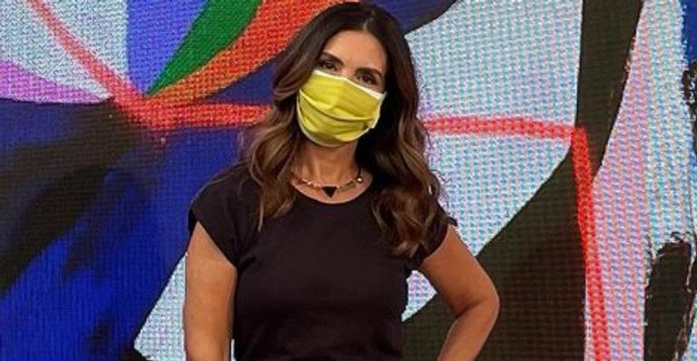 Fátima Bernardes posa usando máscara e faz alerta sobre pandemia: ”O momento é dramático”