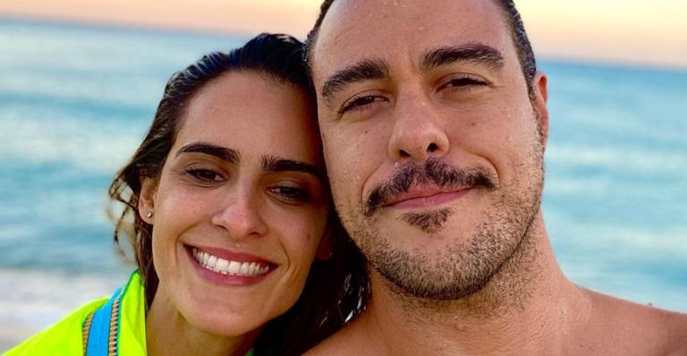 Joaquim Lopes relembra dia de praia e Marcella Fogaça se derrete: ”Minha carninha de sol”