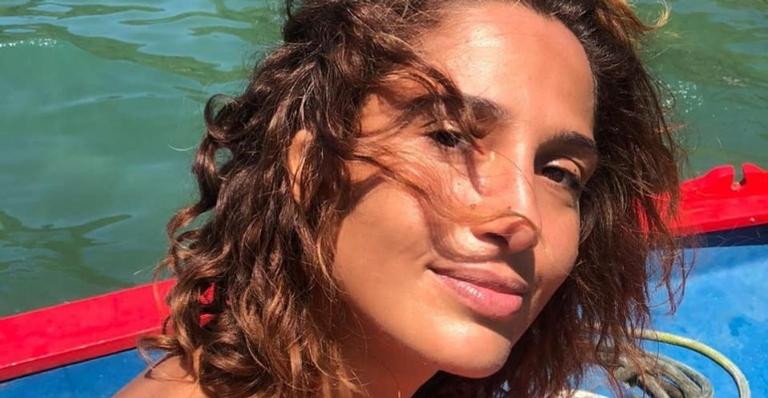 Camila Pitanga relembra desfile da Mangueira no Carnaval de 2019