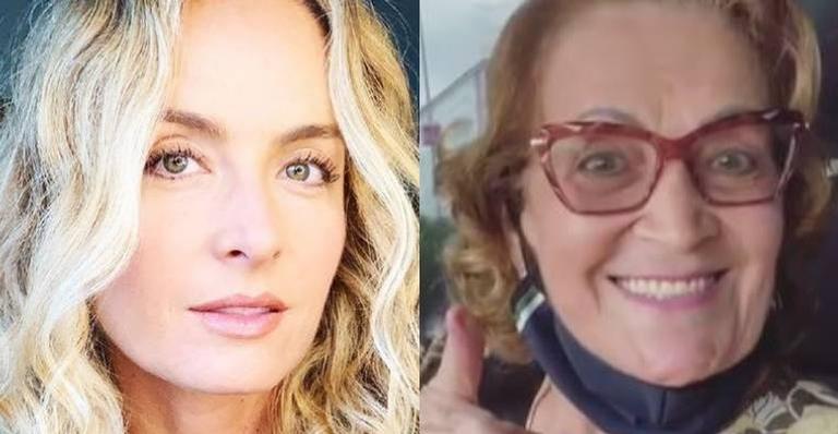 Angélica mostra a mãe sendo vacinada contra a Covid-19: ”Um dia especial!”