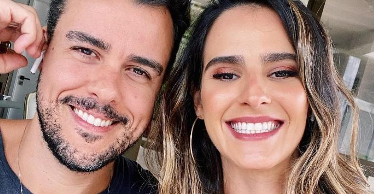 Marcella Fogaça relembra o começo da gravidez e brinca: ”A gente achava que a barriga tava enorme”
