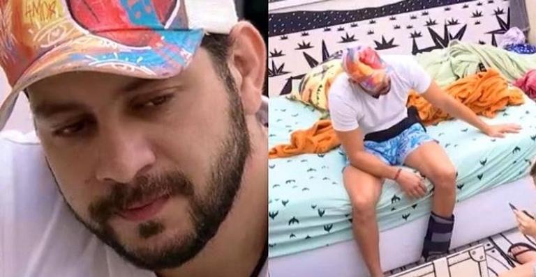 BBB21: Caio tem crise de ansiedade, cai no choro e desabafa: ”Não estou dando conta mais”