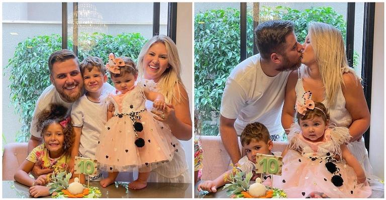 Em clima de Páscoa, Zé Neto e Natália Toscano celebram 10 meses da filha caçula