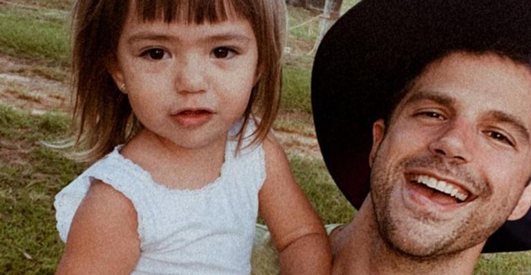 Duda Nagle mostra reação da filha ao vê-lo pular na piscina: ”Papai doido”