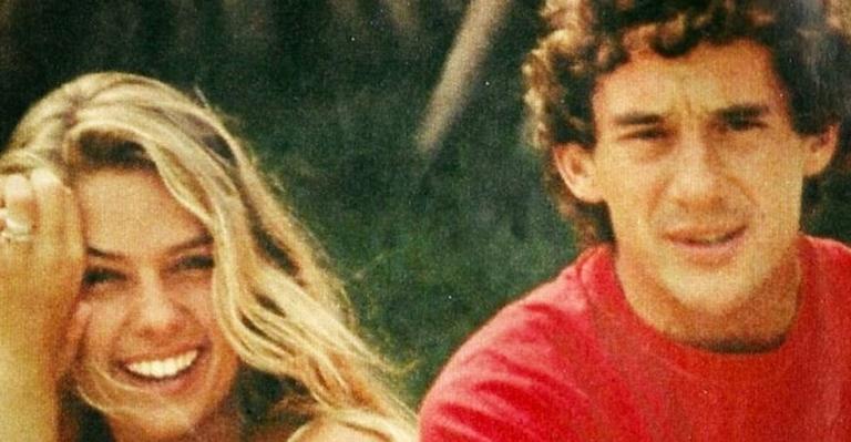 Adriane Galisteu posta clique com Ayrton Senna, no dia em que ele completaria 61 anos