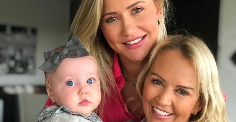 Ana Paula Siebert posa com a mãe e a filha e se derrete: ”3 gerações de amor”