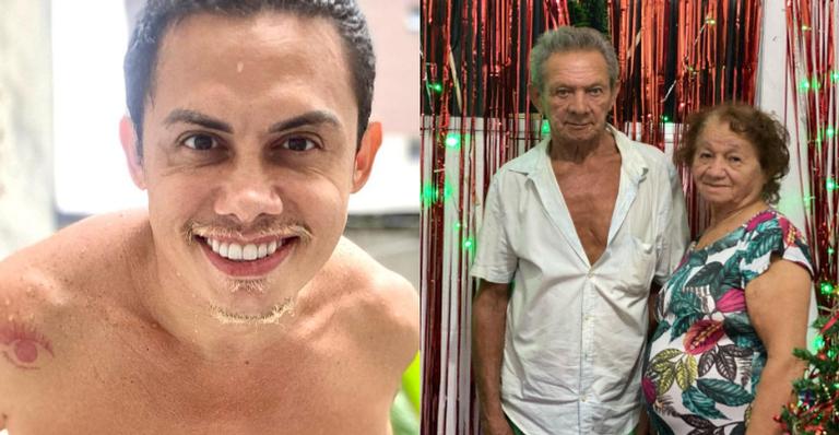 Silvero Pereira celebra a vacinação dos pais contra a covid-19: ”Meu Rei e minha Rainha”