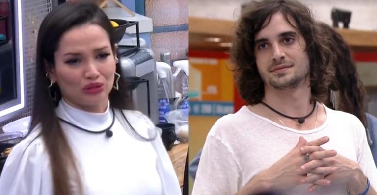 BBB21: Juliette e Fiuk brigam por causa de cobertura de bolo: ”Não aguento mais isso!”