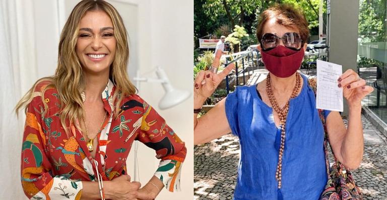 Mônica Martelli se emociona após sua mãe se vacinar: ”Gás para que a gente siga em frente”
