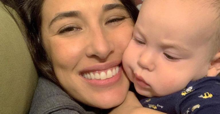 Sorridente, Giselle Itié compartilha foto fofa com Pedro Luna: ”Somos uma família inimiga do fim”
