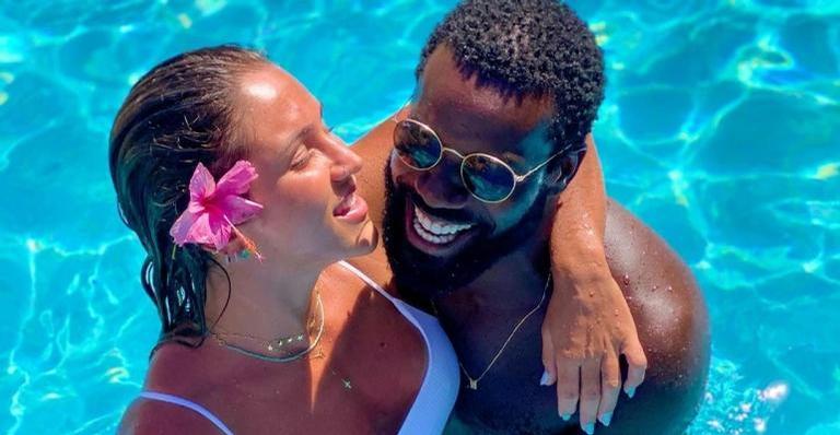 Rafael Zulu faz linda declaração no aniversário da namorada, Aline Becker: ”Sou muito apaixonado”
