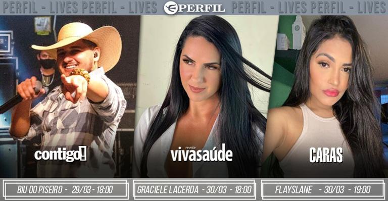 De Biu Do Piseiro a Graciele Lacerda. Agenda de lives da Editora Perfil