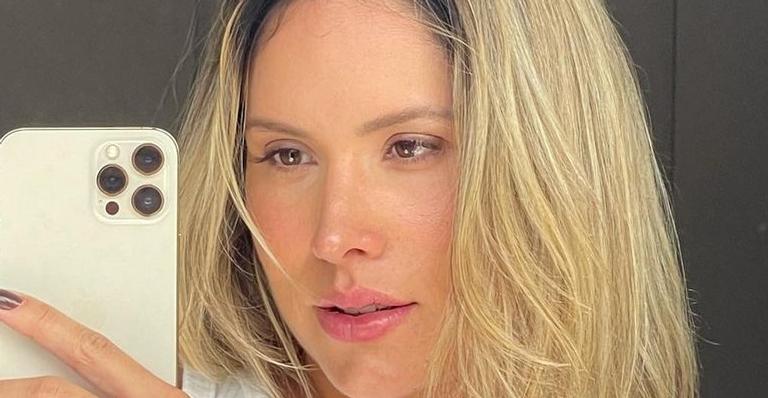 De biquíni, Thyane Dantas ostenta shape impecável em praia paradisíaca: ”Que corpo é esse?”