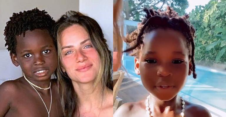 Bless exibe seu novo visual nas redes sociais da mãe, Giovanna Ewbank: ”Meus dreads são maneiros”