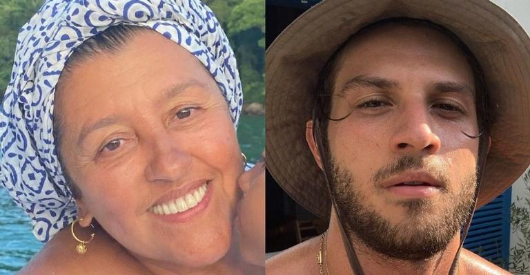 Regina Casé publica foto ao lado de Chay Suede e dispara: ”Tantos significados”