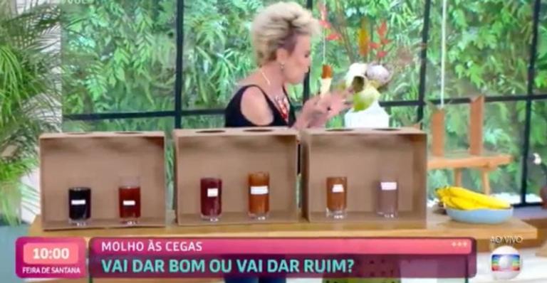 Ana Maria Braga passa mal com molho de pimenta no ‘Mais Você’: ”Cacilda”