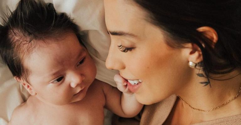 Gabi Brandt explode o fofurômetro com vídeo do caçula sorrindo: ”Quer matar a gente de amor”